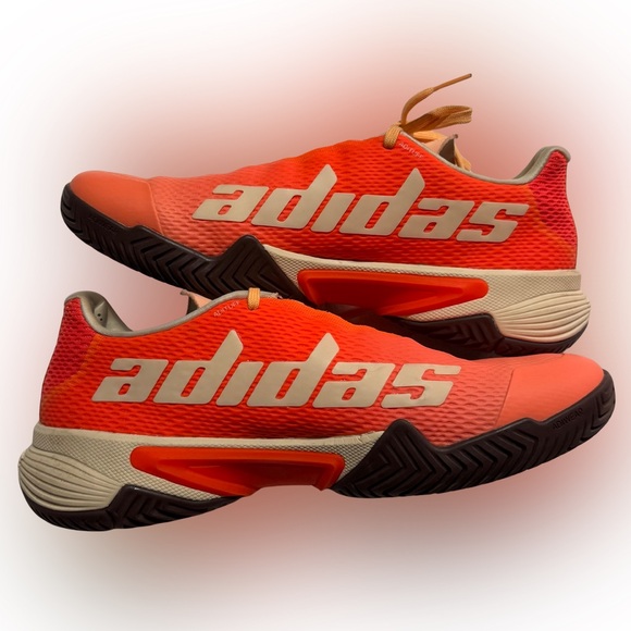 Adidas Adizero Ubersonic Tennis Shoes Orange Women’s 9 - Picture 7 of 10